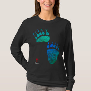 Blue Green Bear Paws - Long Sleeve T-shirt