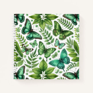 Blue-Green Butterflies Notebook