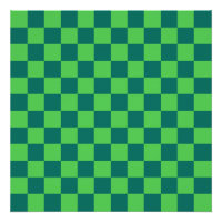 Blue Green Chequered Gingham Pattern