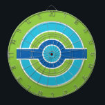 Blue / Green Circles custom dart board<br><div class="desc">Add your own text / image if you wish. See my store for more items with this design.</div>