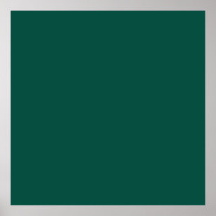 Blue-green (colour wheel) Deep Sea Green  Poster