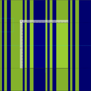 Blue & Green Coloured Lines/Stripes Pattern Fabric