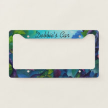 Blue Green colourful leaves *personalise*