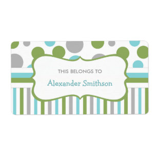 Blue Green daycare property school supplies 3471