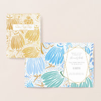 Blue Green Floral Sympathy Death of Child