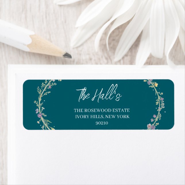 Blue Green Floral Wedding  (Insitu)