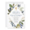 Blue green foliage boy first holy communion