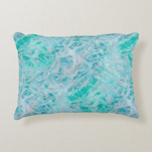 Blue Green Grade A Cotton Accent Pillow 16" x 12"