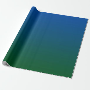 Blue-Green Gradient Wrapping Paper