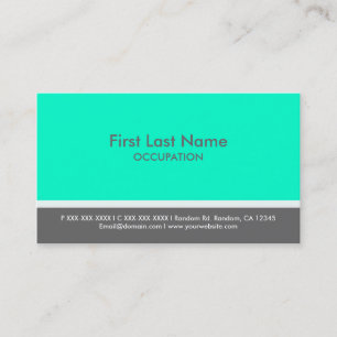 Blue green grey stripe custom business cards