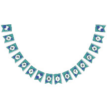 Blue-Green Happy Birthday Bowling Party 