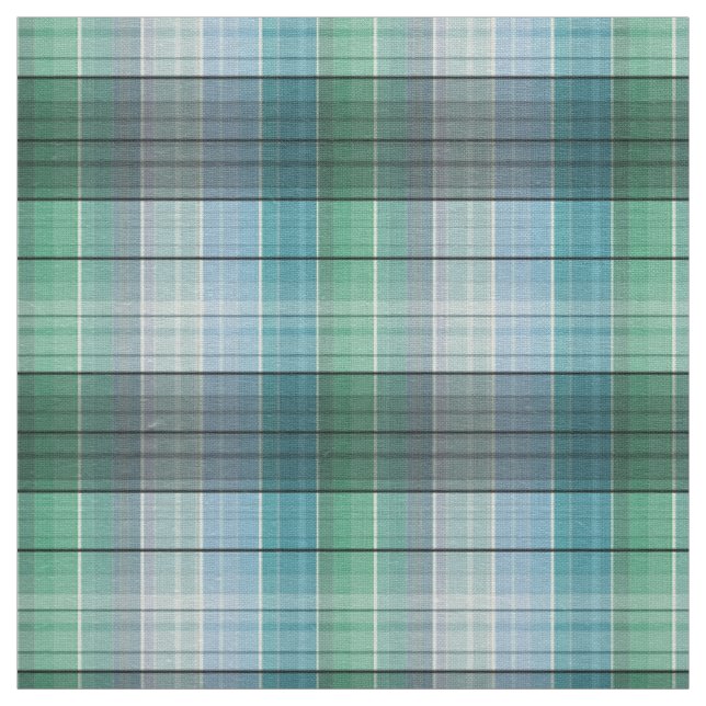 Blue green into the cage . fabric (Swatch)