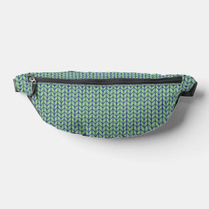 BLUE GREEN KNIT Fanny Pack