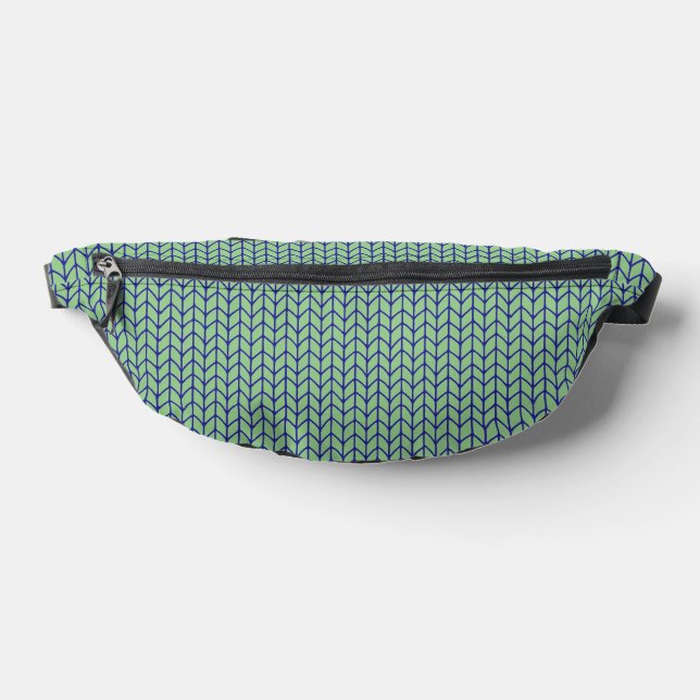 BLUE GREEN KNIT Fanny Pack (Lay Down)
