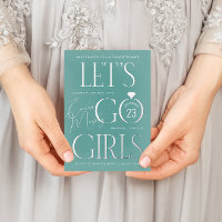 Blue Green Lets Go Girls Bachelorette Party