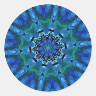 Blue Green Mandala Stickers