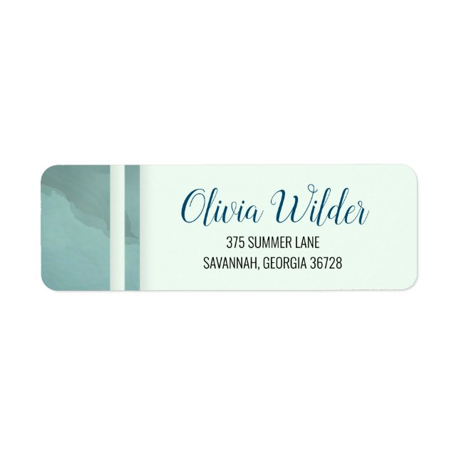 Blue Green Marble Border (Front)