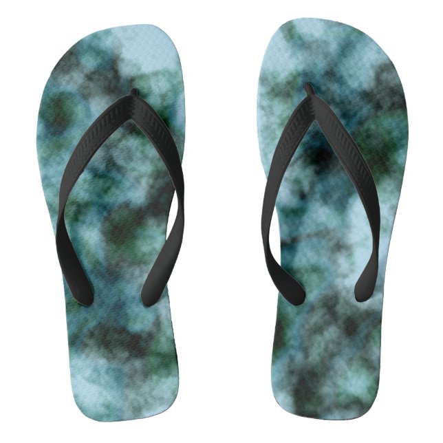 Blue Green marble   Jandals (Footbed)