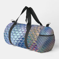 Blue Green Mermaid Fish Scales Holographic Trendy
