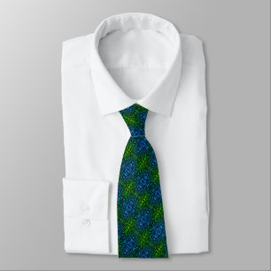 Blue Green Modern Neck Tie