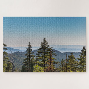 Blue & Green Nature Mountainscape Jigsaw Puzzle