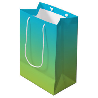 Blue & Green Ombre Medium Gift Bag