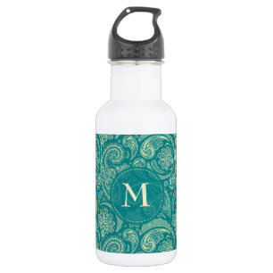 Blue Green Paisley 532 Ml Water Bottle