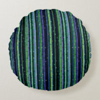 Blue, green, purple geometric with stripes