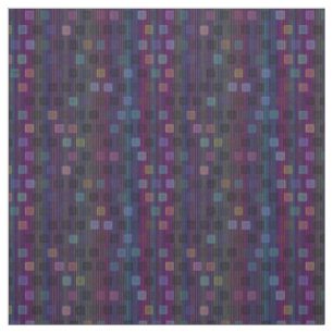 Blue, green, purple, pink squares with stripes fabric