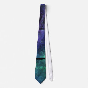 Blue, Green, Purple Sparkling Textured Look Tie