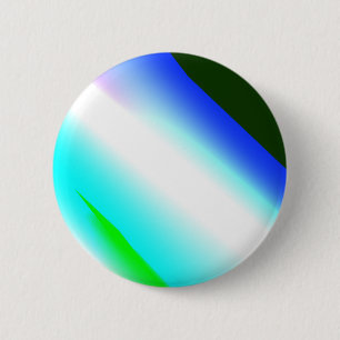 Blue green rainbow abstract texture pattern art  t 6 cm round badge