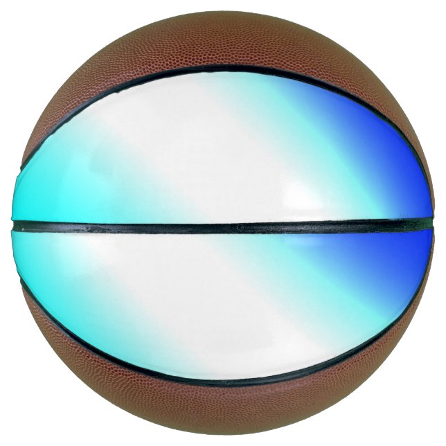 Blue green rainbow abstract texture pattern art  t basketball (Front)