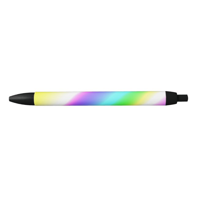 Blue green rainbow abstract texture pattern art  t black ink pen (Front)