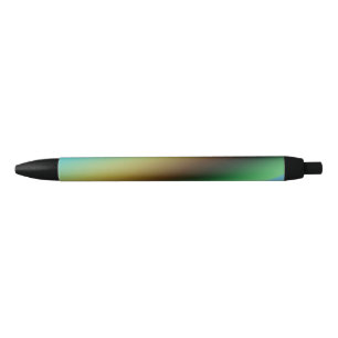 Blue green rainbow abstract texture pattern art t black ink pen
