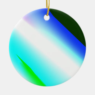 Blue green rainbow abstract texture pattern art  t ceramic tree decoration