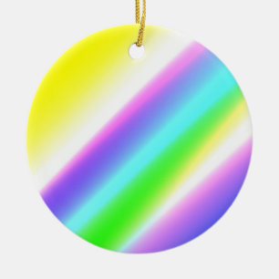 Blue green rainbow abstract texture pattern art  t ceramic tree decoration