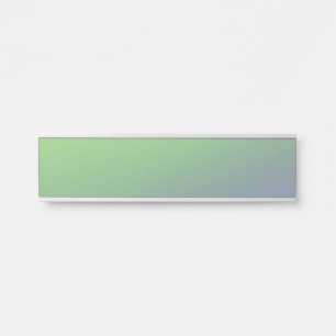 Blue green rainbow abstract texture pattern art  t door sign