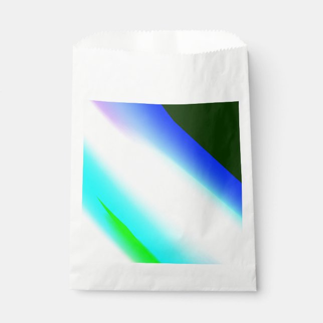 Blue green rainbow abstract texture pattern art  t favour bags (Front)