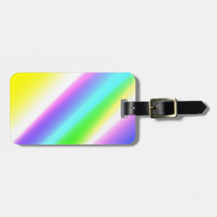 Blue green rainbow abstract texture pattern art  t luggage tag