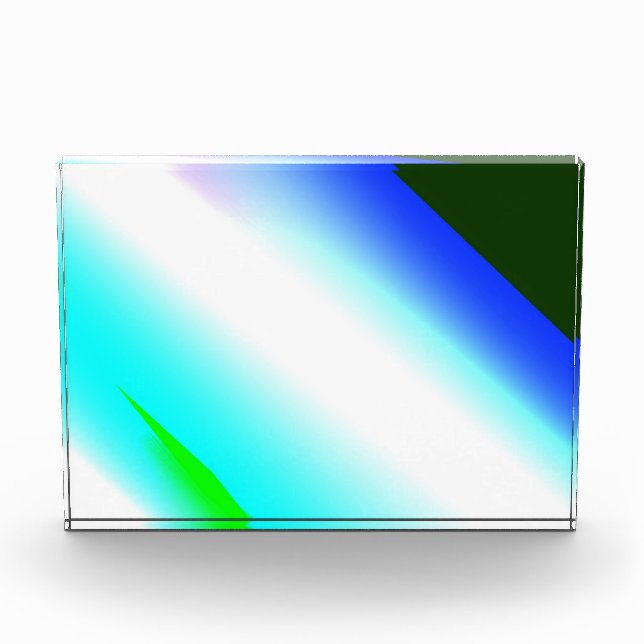 Blue green rainbow abstract texture pattern art  t photo block (Front)