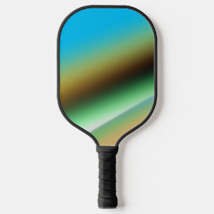 Blue green rainbow abstract texture pattern art t pickleball paddle
