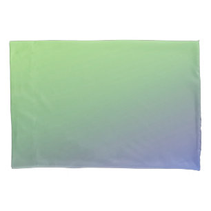 Blue green rainbow abstract texture pattern art t pillowcase