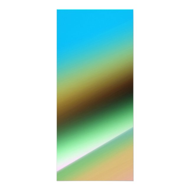 Blue green rainbow abstract texture pattern art  t rack card (Front)