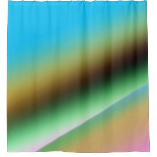 Blue green rainbow abstract texture pattern art t shower curtain