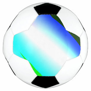 Blue green rainbow abstract texture pattern art  t soccer ball