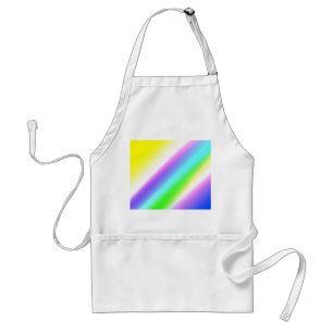 Blue green rainbow abstract texture pattern art  t standard apron