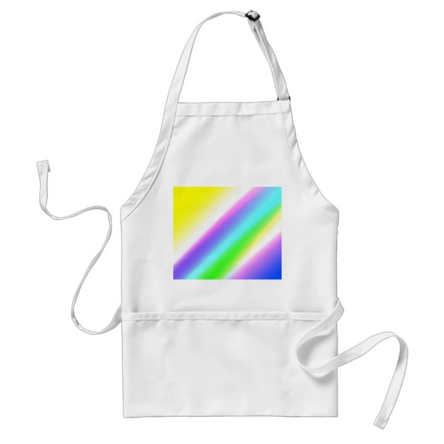 Blue green rainbow abstract texture pattern art  t standard apron (Front)