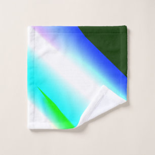 Blue green rainbow abstract texture pattern art t wash cloth