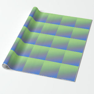 Blue green rainbow abstract texture pattern art t wrapping paper
