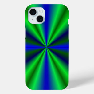 Blue Green Rainbow iPhone 15 Mini Case